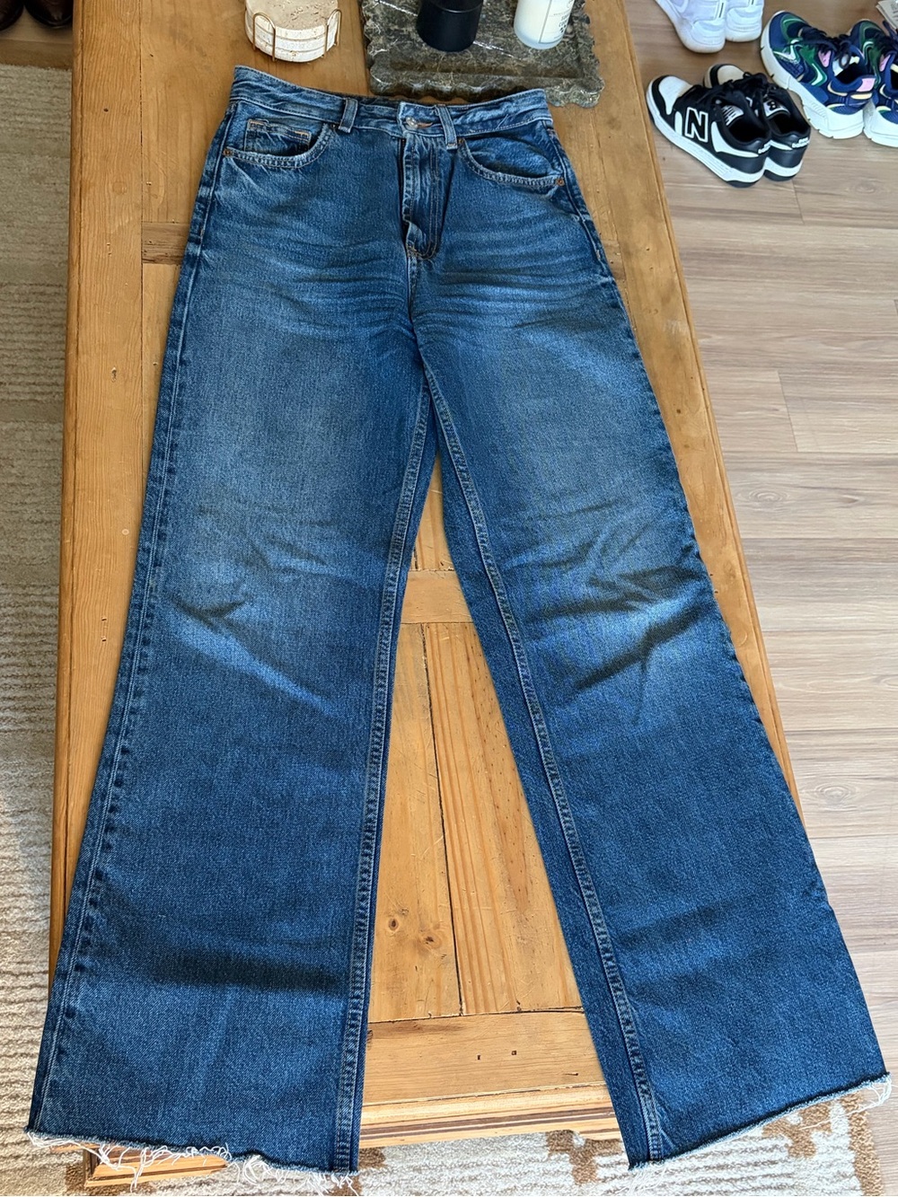 High-rise wide leg Zara jeans